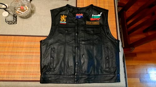 Customer photo review of HL11659SPT Low Rise Short Torso Black Club Style Vest (Cow Leather)