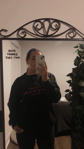 Customer photo review of Custom OVERSIZED Sweaters.