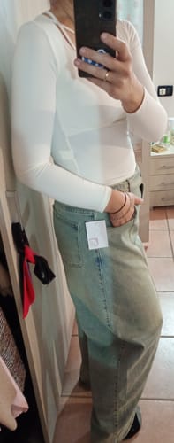 Customer photo review of Jeans Baloon con cintura integrata