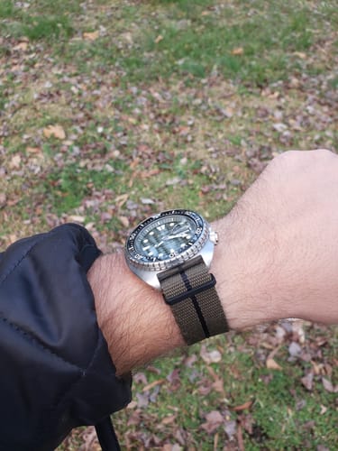 Customer photo review of Five Eye Nylon Watch Strap - PVD/Black