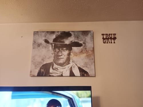 Customer photo review of John Wayne Canvas Set