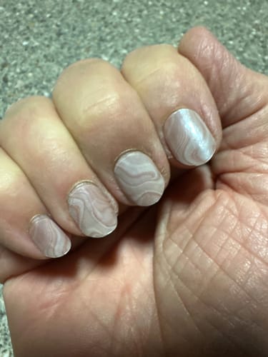 Customer photo review of Veloura | Super Jellies DIY Hard Semi Cured Gel Nail Wraps