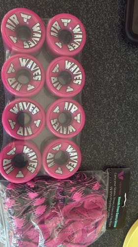 Customer photo review of Air Waves Roller Skate Wheels 65mm 78A - Swirl | Clear | Mono Colours