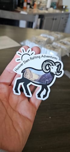 Customer photo review of 500 Custom 3" Laminated Vinyl Stickers