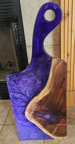 Customer photo review of 30x12x1.5" Extra Large Free Flow Charcuterie Board Silicone Mold