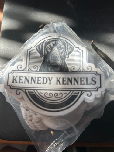 Customer photo review of 200 Custom 3" Laminated Vinyl Stickers