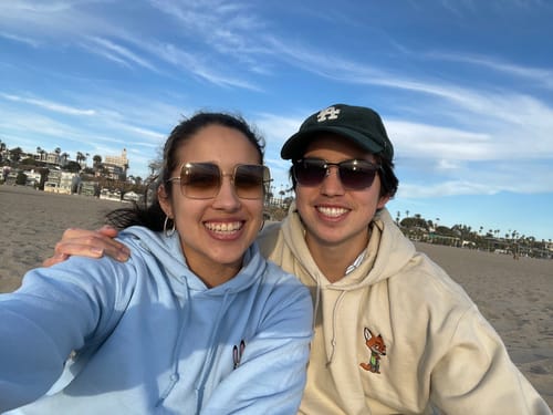 Customer photo review of Custom Embroidered Roman Numeral Hoodies For Couples, Roman Numeral Date Hoodie, Cute Rabbits Cartoon Couples Embroidered Hoodie