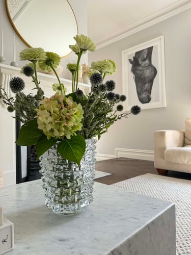 Customer photo review of Amara Spike Glass Vase Clear
