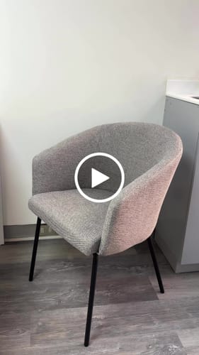 Customer video review of Silla Tapiz Easton Gris claro
