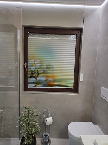 Customer photo review of Plissee Motiv "Frangipani"