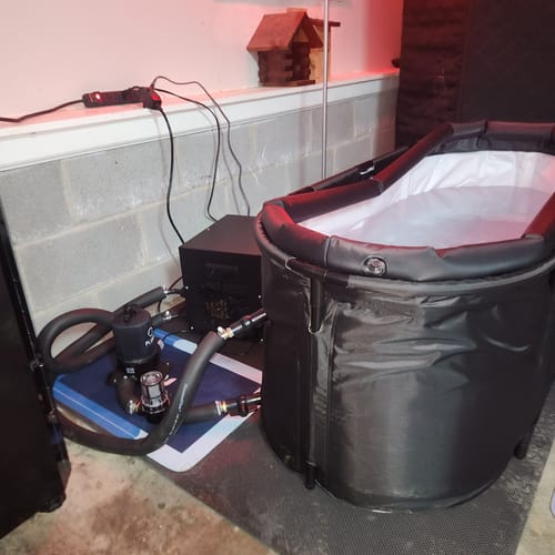 Customer photo review of Cold Plunge Chiller Black