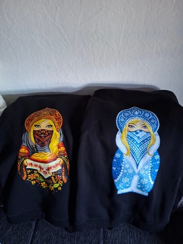 Customer photo review of Snegurochka Damen Oversized Zip Hoodie mit Reißverschluss schwarz by SAEBIS® LIMITED EDITION