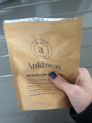 Customer photo review of Mushroom Gummies