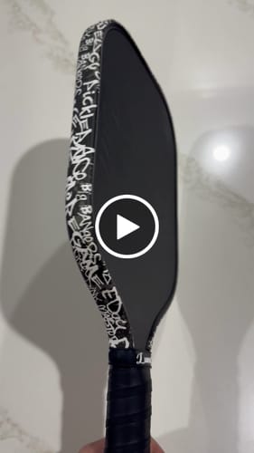 Customer video review of White Graffiti Edge Tape (3 pack) - Pickleball Paddle Edge Tape