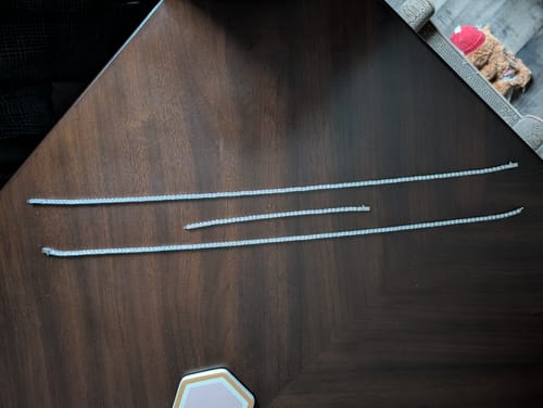 Customer photo review of 4.5mm Tennis Chain - White Gold