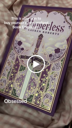 Customer video review of My Book Embosser – Custom Book Embosser
