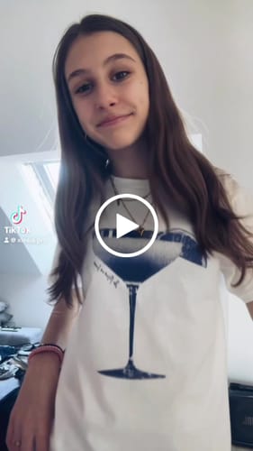 Customer video review of sweet or sour baby tee