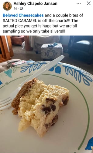 Customer photo review of Ultimate Cheesecake Sampler