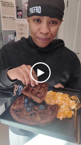 Customer video review of Zen Protein Waffles - Blueberry