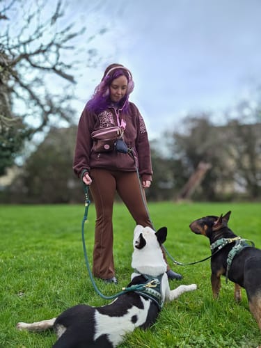 Customer photo review of Double Ended Lead - Walkies Ready® Forest Green