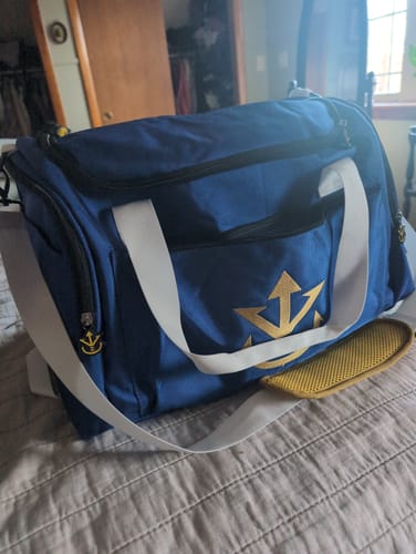 Customer photo review of Saiyan Duffle Bag
