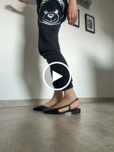 Customer video review of slingbacks black calfskin patent
