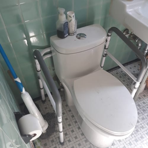 Customer photo review of Toilet Safety Rail (350lb)