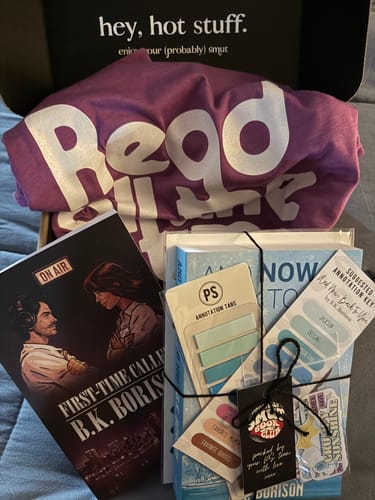 Customer photo review of smut slut book club subscription