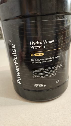 Recenzie cu fotografie de la un client despre PowerPulse - Proteină hidrolizată din zer