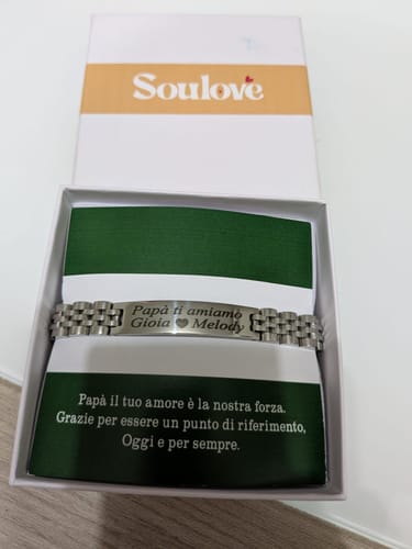 Customer photo review of Bracciale Personalizzato con Maglia Orologio Giubileo Luxury
