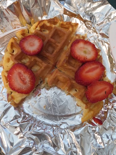 Customer photo review of Zen Protein Waffles - Chocolate Chip