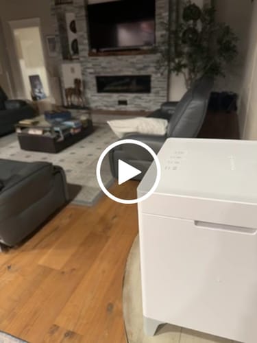 Customer video review of Carepod Cube Plus X50V - Sanitizing Warm + Cool Mist Stainless Steel Humidifier