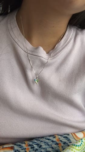 Customer photo review of Collar Colibrí en Plata 925