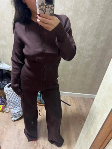 Customer photo review of Noemi Knitted Cardigan and Trousers Set