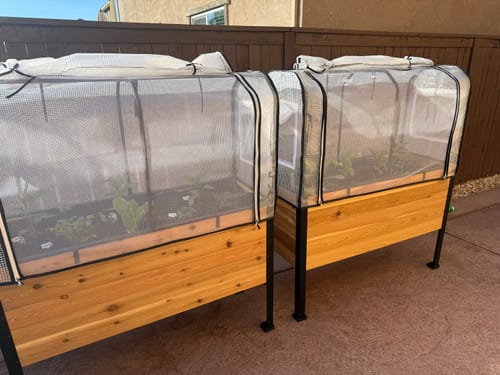Customer photo review of 18" x 48" Raised Garden Bed - 30" TALL / Select Grade