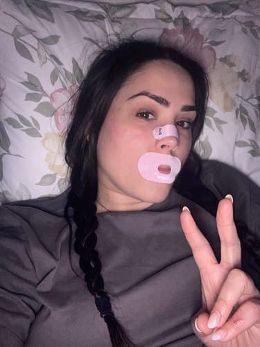 Customer photo review of Gudslip® Mouth Tape (Rose)