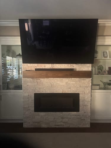 Customer photo review of Contemporary Mantels