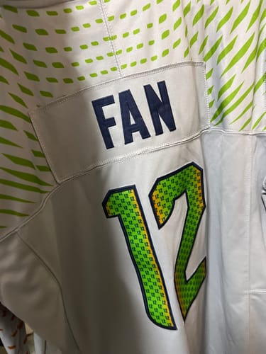 Customer photo review of Men's Seattle Seahawks 12s #12 Wolf Gray 2025 Rivalries Collection Limited Jersey