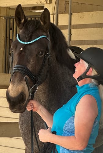 Customer photo review of Azure Rivoli Snaffle
