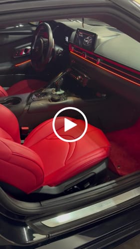 Customer video review of 2020+ Toyota Supra Custom Leather Seat Covers
