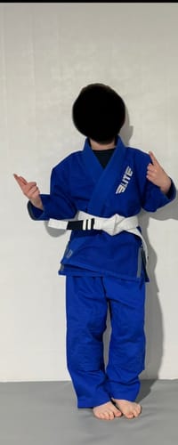 Customer photo review of Core Blue Brazilian Jiu Jitsu Kids BJJ Gi