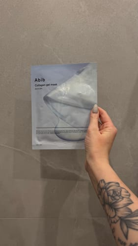 Customer photo review of Gelveida maska ar kolagēnu un hialuronskābi Abib Collagen Gel Mask Sedum Jelly