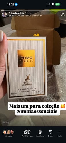 Customer photo review of PERFUME COMO MOISELLE MAISON ALHAMBRA - 100ML