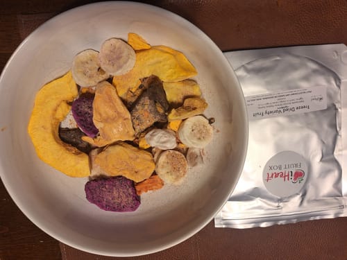 Customer photo review of Freeze-Dried Tropical Variety Pack