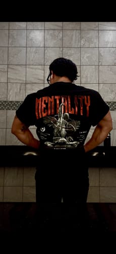Customer photo review of ST. MICHAEL 'THE BATTLE' TEE - BLACK
