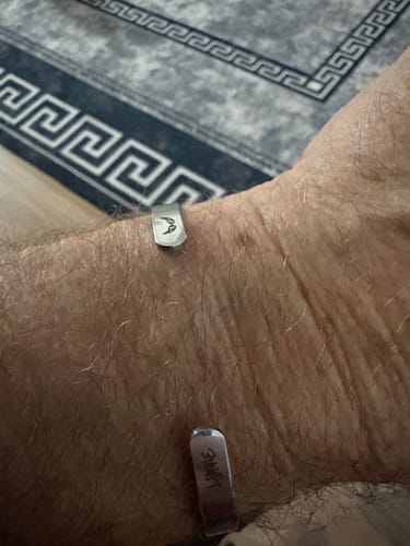 Customer photo review of I will carry you bracelet, Personalized Bracelet for Loss of Loved One