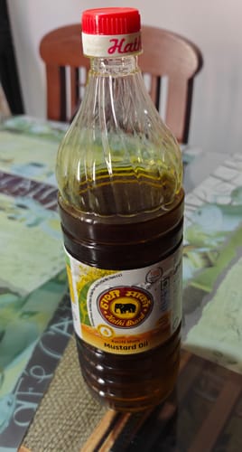 Customer photo review of Hathi Marka Kacchi Ghani Mustard Oil