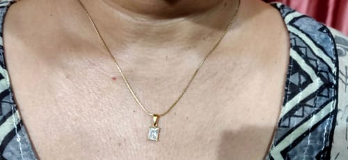 Customer photo review of Delicate Moonstone Necklace