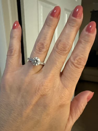 Customer photo review of Solitaire 2ct CZ Ring in Sterling Silver