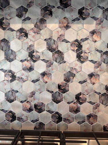 Customer photo review of Metal Hexagon Silver